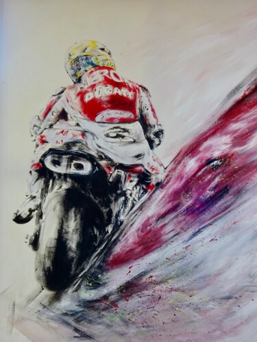 Peinture intitulée "-Ducati Racing-" par Art Nje, Œuvre d'art originale, Acrylique