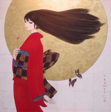 Peinture intitulée "hutahihiru ver.4 (…" par Souske, Œuvre d'art originale, Autre