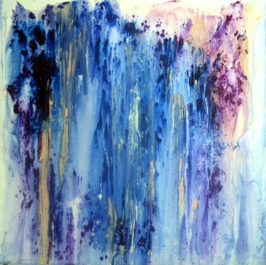 Peinture intitulée "todays-blues-acylic…" par Marianne Charlotte Mylonas-Svikovsky (Marlo), Œuvre d'art originale