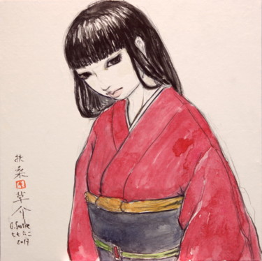 Drawing titled "drawing 267703-s3b0…" by Souske, Original Artwork, Pencil Mounted on Cardboard