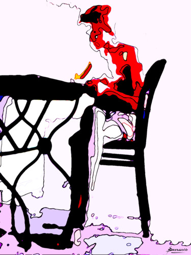 Digital Arts titled "ecriture.jpg" by René Barranco, Original Artwork, 2D Digital Work