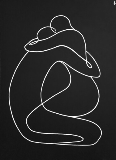 「Formula of Love」というタイトルの絵画 Lia Chechelashviliによって, オリジナルのアートワーク, アクリル