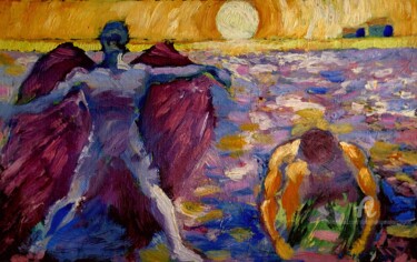Painting titled "Non title" by Slobodan Spasojevic (Spaki), Original Artwork, Oil