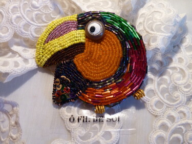 Artisanat intitulée "etsy-082.jpg" par Jeanne Gabriel, Œuvre d'art originale, Broches