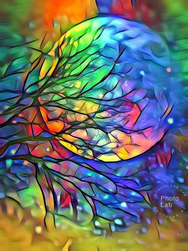 LA  lune en couleurs