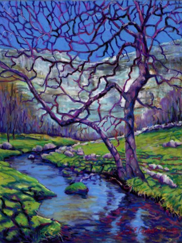 Peinture intitulée "malham-cove.jpg" par Zoe Norman, Œuvre d'art originale, Pastel