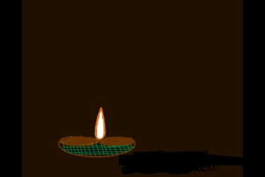 Digital Arts titled "ASATOMA SADGAMAYA" by Anandswaroop Manchiraju, Original Artwork, Digital Painting