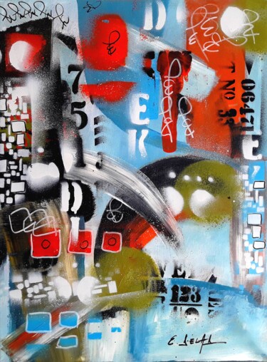 Peinture intitulée "Mini loft" par Eugenia Delad, Œuvre d'art originale, Acrylique