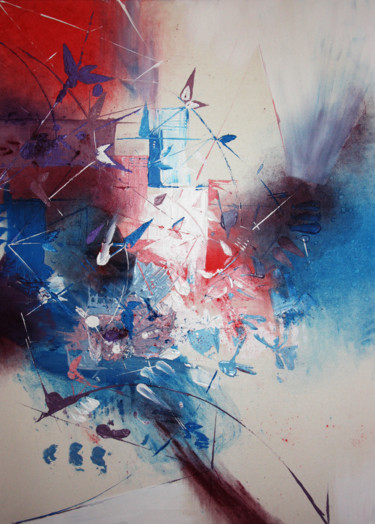 Pittura intitolato "the-marriage-of-hea…" da Silvia Daducci, Opera d'arte originale, Acrilico