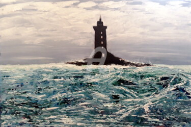 Peinture intitulée "phare-mer.jpg" par Didier Duclos, Œuvre d'art originale, Acrylique
