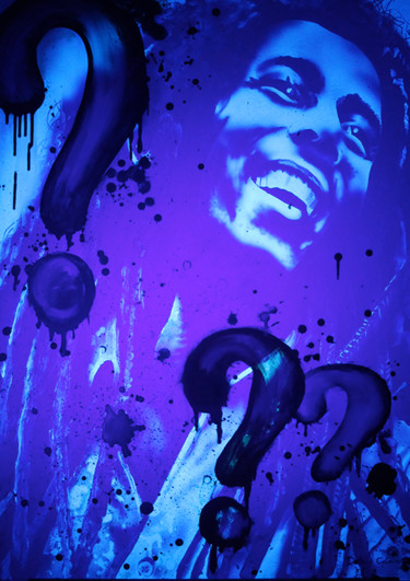 Ζωγραφική με τίτλο "Bob Marley" από Docteur Cobain, Αυθεντικά έργα τέχνης