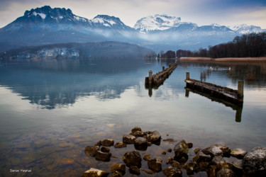 Le lac à deux Photographie intitulée "Le lac à deux" par Daniel Meynial, Œuvre d'art originale, Photographie numérique