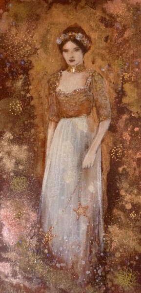 Schilderij getiteld "Louise à la belle é…" door Loetitia Pillault, Origineel Kunstwerk, Acryl