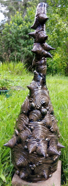 Sculpture intitulée "Ocean Storm" par Mark Raymond Majchrzak, Œuvre d'art originale, Céramique
