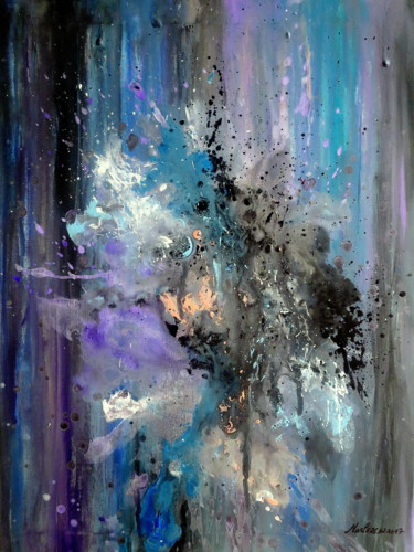 Peinture intitulée "an-urge-for-happine…" par Marianne Charlotte Mylonas-Svikovsky (Marlo), Œuvre d'art originale, Acrylique