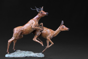la fuite Sculpture intitulée "la fuite" par Vassil, Œuvre d'art originale, Métaux
