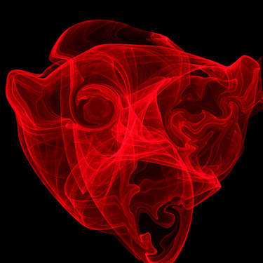 ours-rouge-red-bear 140813 Arts numériques intitulée "ours-rouge-red-bear…" par Jean-François Bayle, Œuvre d'art originale, Peinture numérique