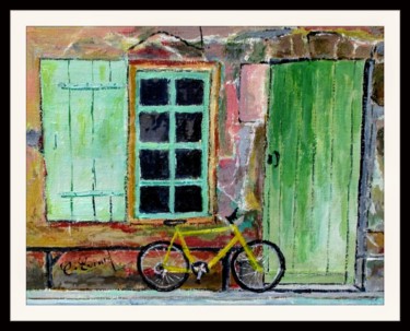 Le vélo jaune ( maison de l'écluse-canal du midi)