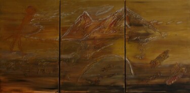Peinture intitulée "le-geant-de-la-mont…" par Lilith, Œuvre d'art originale, Acrylique