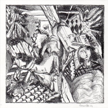 Cet endroit. Dessin intitulée "Cet endroit." par Jean-Bernard Fenouillas, Œuvre d'art originale, Graphite