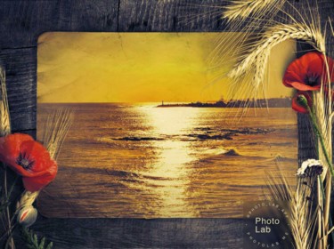 Couché de soleil sur la mer