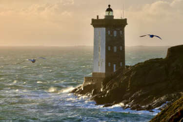 Le Conquet phare de Kermorvan Photographie intitulée "Le Conquet phare de…" par Pierre-Yves Rospabé, Œuvre d'art originale, Photographie numérique