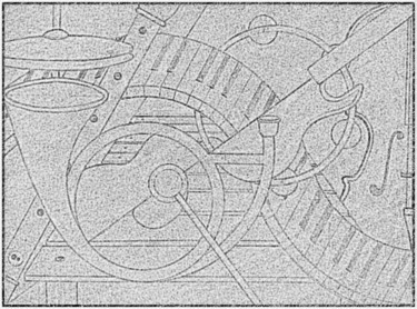 Dessin intitulée "Faire un boeuf (l'e…" par Patrice Preveirault, Œuvre d'art originale, Crayon