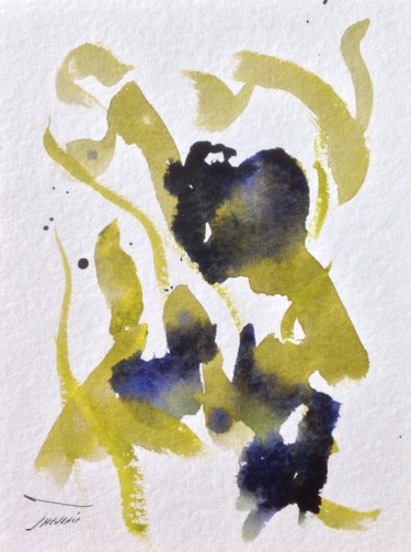 Peinture intitulée "Iris d'Hawaii" par Arnaud Thévenin, Œuvre d'art originale, Aquarelle