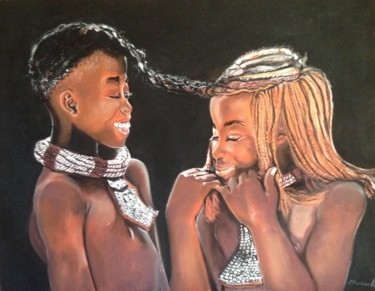 Dessin intitulée "Liaison" par Maryse Renault, Œuvre d'art originale, Pastel