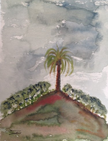Peinture intitulée "Hawaii 13" par Arnaud Thévenin, Œuvre d'art originale, Aquarelle