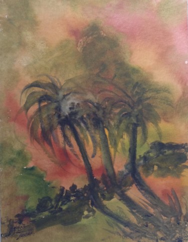 Peinture intitulée "Hawaii 8" par Arnaud Thévenin, Œuvre d'art originale, Aquarelle