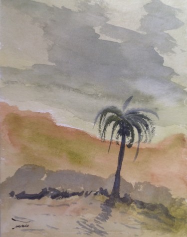 Peinture intitulée "Hawaii 5" par Arnaud Thévenin, Œuvre d'art originale, Aquarelle
