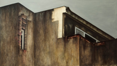 Pittura intitolato "CS 1.9.89 (2)" da Augustin Razvan Radu, Opera d'arte originale, Olio Montato su Telaio per barella in le…