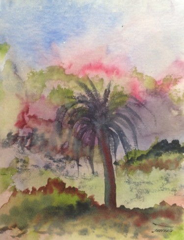 Peinture intitulée "Hawaii 11" par Arnaud Thévenin, Œuvre d'art originale, Aquarelle