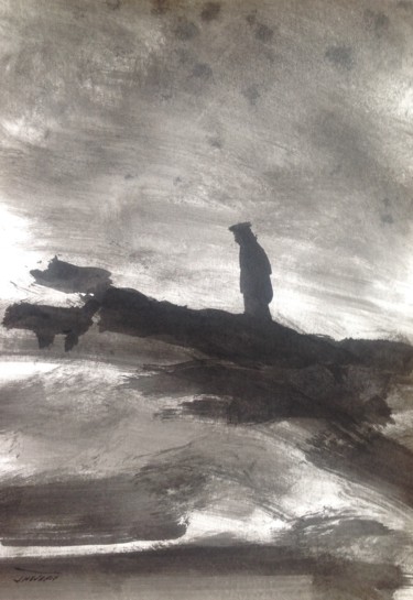 Peinture intitulée "Bretagne.         "…" par Arnaud Thévenin, Œuvre d'art originale, Encre