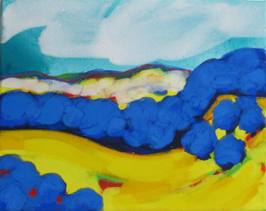 Painting titled "Landscape near Arbo…" by Francesca Svatek, Original Artwork, Acrylic