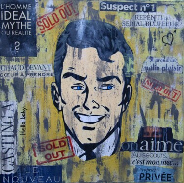 Collages intitulée "Sold Out" par Valérie Weiland (VALpapers), Œuvre d'art originale, Collages Monté sur Châssis en bois