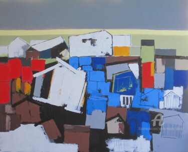 제목이 "urbanisme gallopant"인 미술작품 Paddy Manlay (Paddy)로, 원작, 아크릴