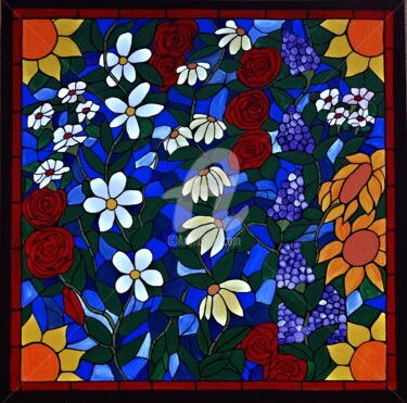 Painting titled "Eden" by Rachel Olynuk, Original Artwork, Acrylic