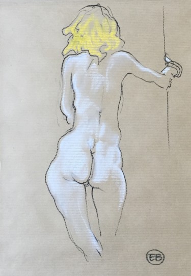 Zeichnungen mit dem Titel "A256 Ambre -  stand…" von Etienne Bonnet, Original-Kunstwerk, Pastell