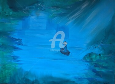 Peinture intitulée "La Traversée" par Marilyne Lavoisier, Œuvre d'art originale, Acrylique