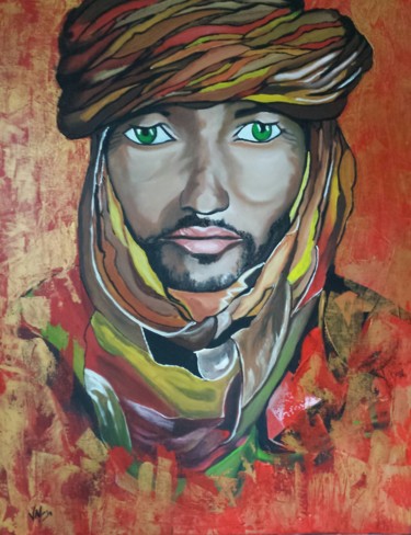 Peinture intitulée "Tamasheq" par Valérie Perrault, Œuvre d'art originale, Acrylique Monté sur Châssis en bois