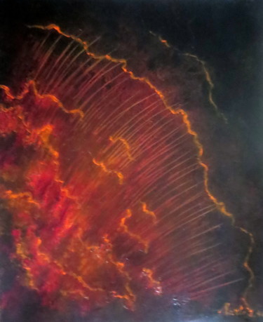 Peinture intitulée "calling-you-03-2014…" par Marianne Charlotte Mylonas-Svikovsky (Marlo), Œuvre d'art originale, Acrylique