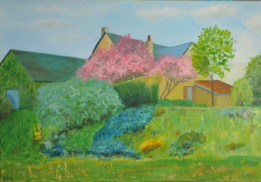 제목이 "la maison fleurie"인 미술작품 Philip Moreau로, 원작, 기름