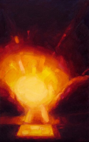 Peinture intitulée "Propagation" par David Benayoun, Œuvre d'art originale, Huile Monté sur Châssis en bois