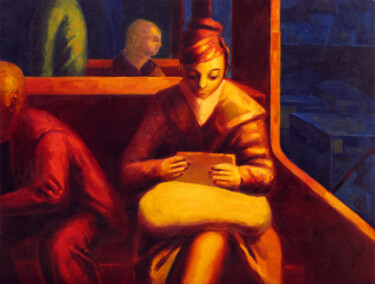 Sophie Peinture intitulée "Sophie" par David Benayoun, Œuvre d'art originale, Huile Monté sur Châssis en bois