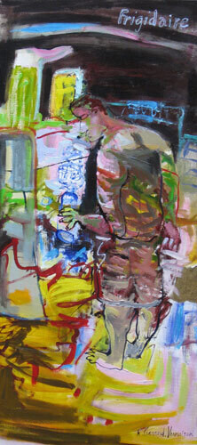 Peinture intitulée "Frigidaire" par Hortense Garand Vernaison, Œuvre d'art originale