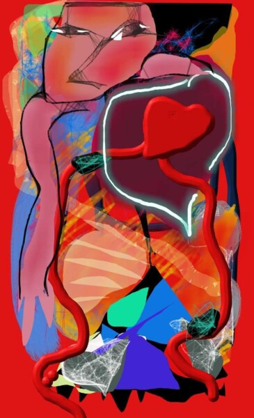 Arts numériques intitulée "Electro-cardiogramme" par Jacky Patin, Œuvre d'art originale
