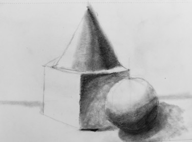 图画 标题为“Student’s sketching…” 由Eb, 原创艺术品