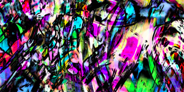 Arts numériques intitulée "Frénésie.jpg" par Pascal Moulin, Œuvre d'art originale, Travail numérique 2D